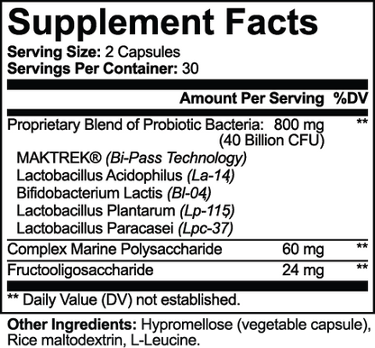 Probiotic 40 Billion with Prebiotics